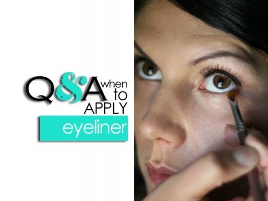 Q&A: When to apply eyeliner?