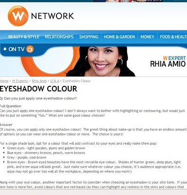 Eyeshadow colour