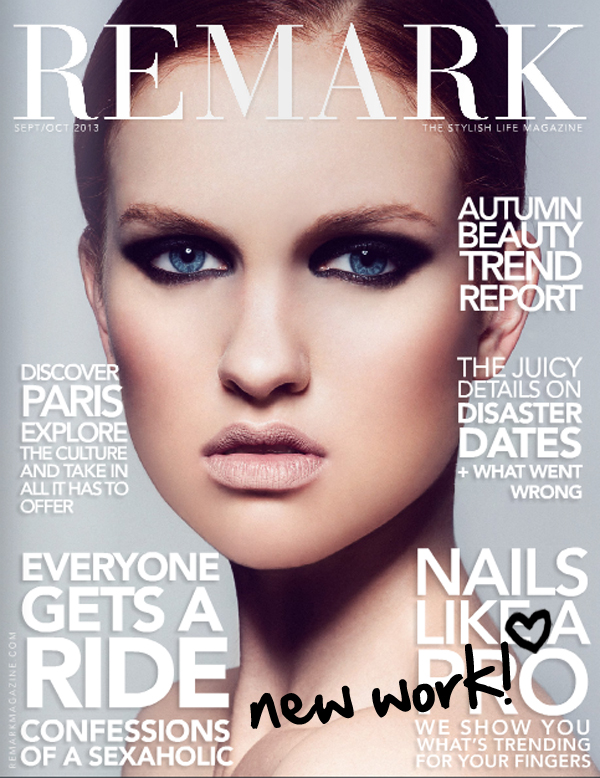 Remark Magazine. Make-up and Hair by Rhia Amio