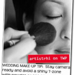 RHIA ON TWP | Shine in the Right Places: Wedding Day Touch-ups